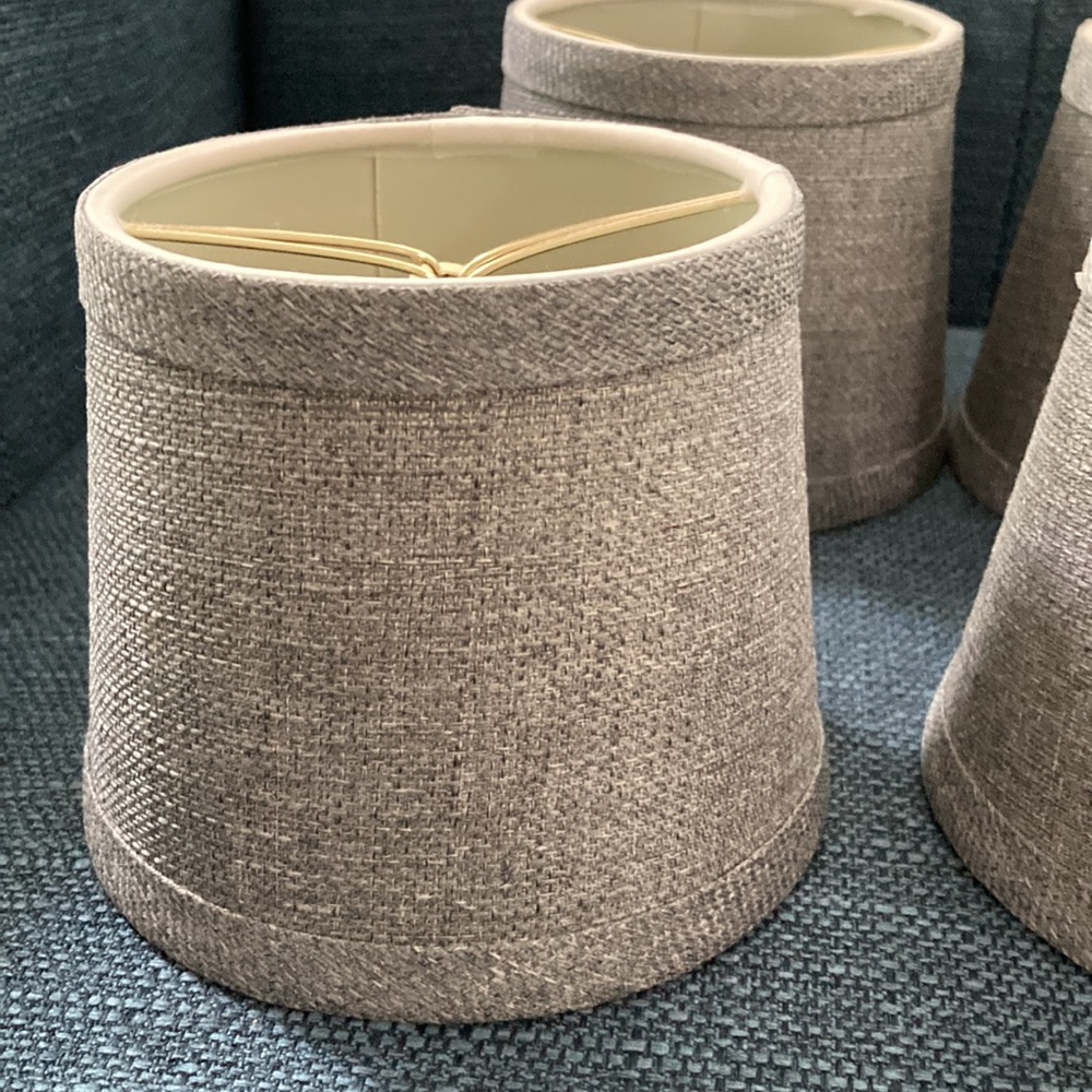 Chandelier lamp shades (6)